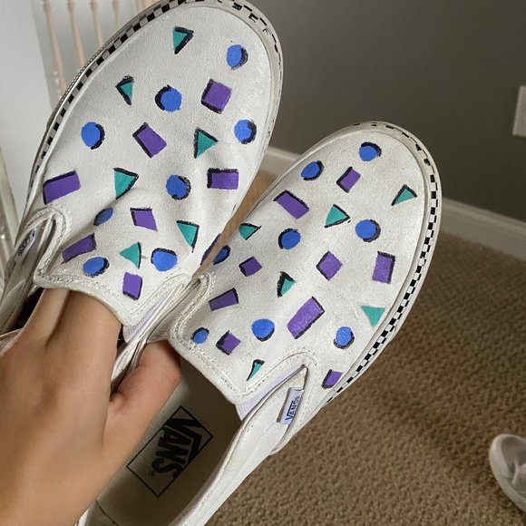 Vans Shoes - Hand Painted 80s inspired Vans